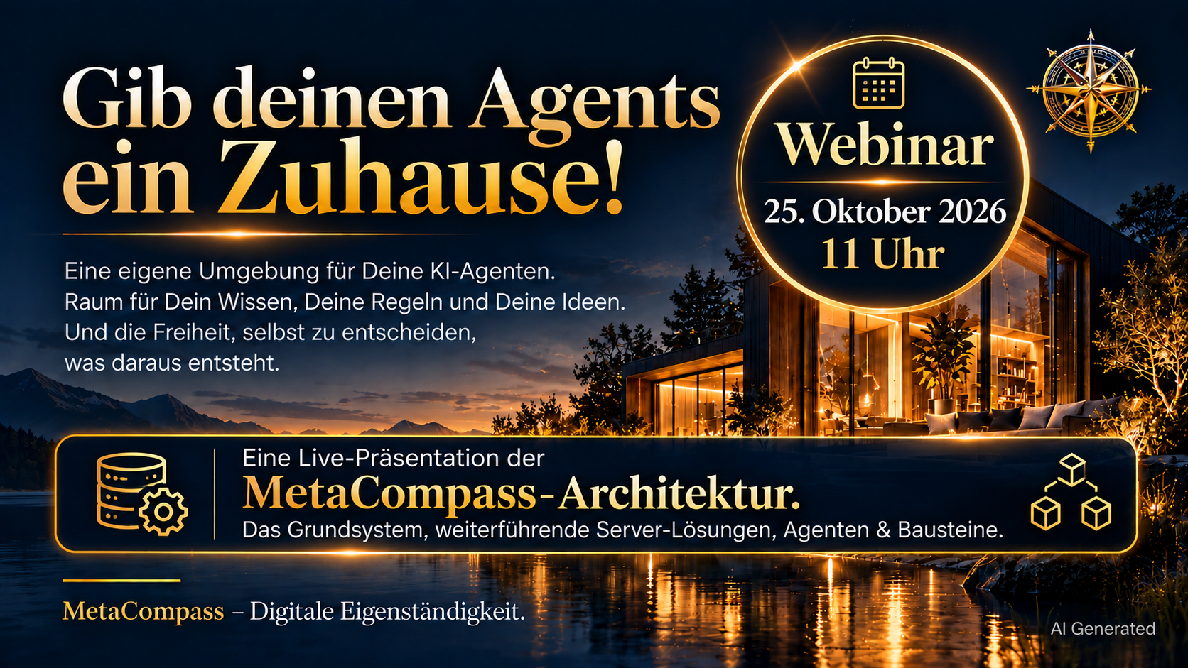 MetaCompass Webinar: Gib deinen Agents ein Zuhause